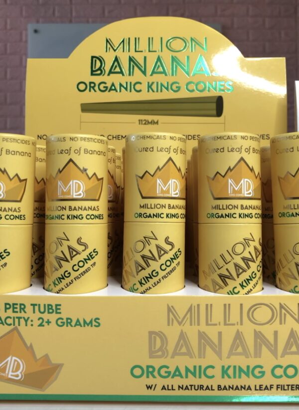 Organic banana king cones