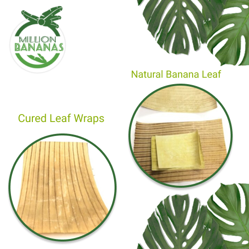 Natural banana leaf wrap